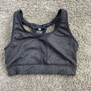 Old Navy gray mesh sports bra